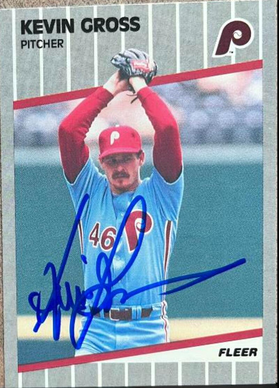 Kevin Gross Autographed 1989 Fleer #569