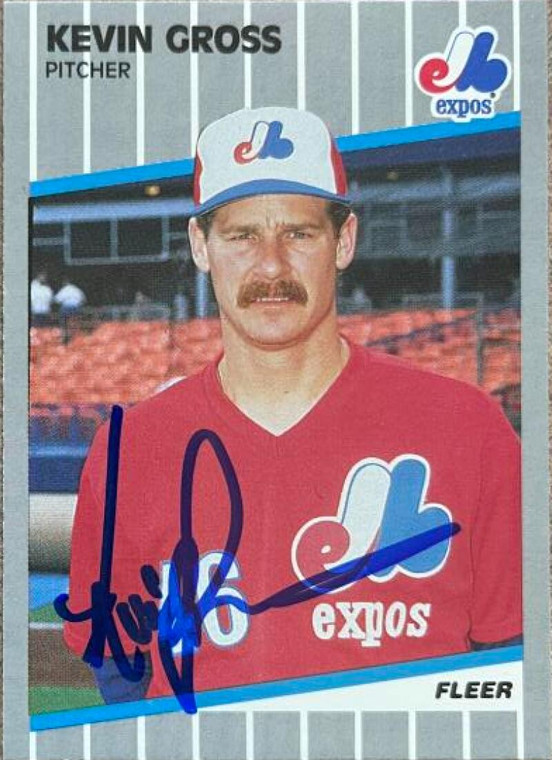 Kevin Gross Autographed 1989 Fleer Update #U-96