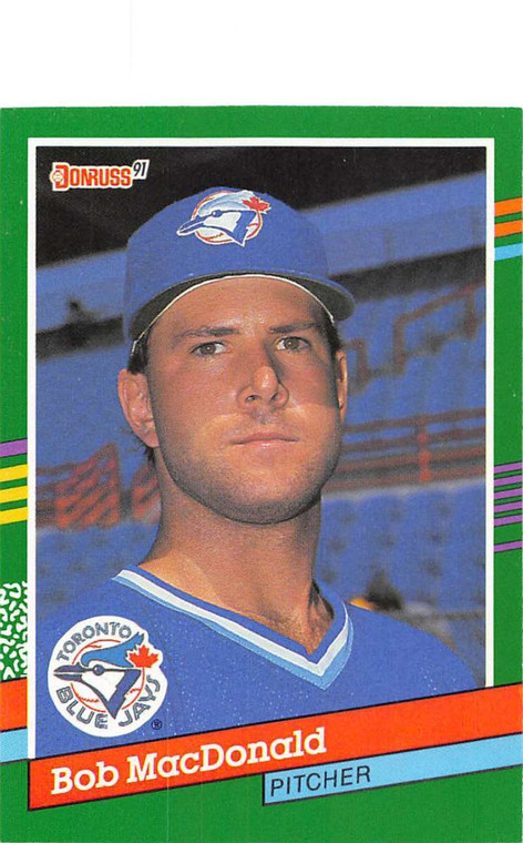 1991 Donruss #636 Bob MacDonald VG RC Rookie Toronto Blue Jays 