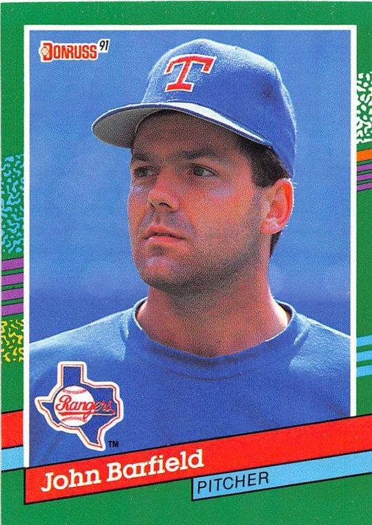 1991 Donruss #688 John Barfield VG Texas Rangers 