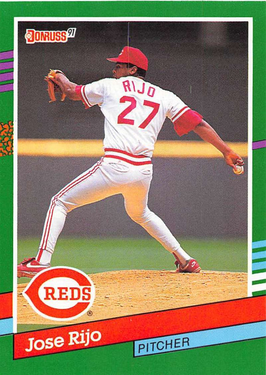 1991 Donruss #722 Jose Rijo VG Cincinnati Reds 