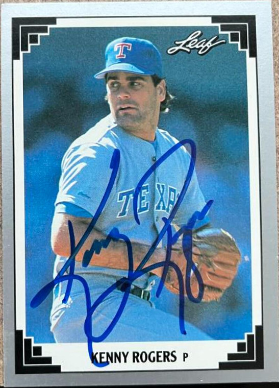 Kenny Rogers Autographed 1991 Leaf #105