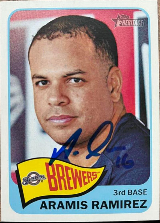 Aramis Ramirez Autographed 2014 Topps Heritage #124