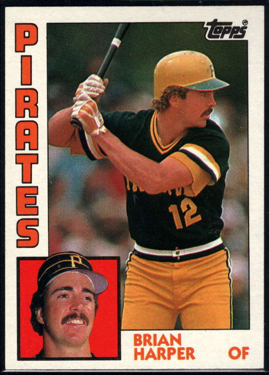 1984 Topps #144 Brian Harper VG RC Rookie Pittsburgh Pirates 