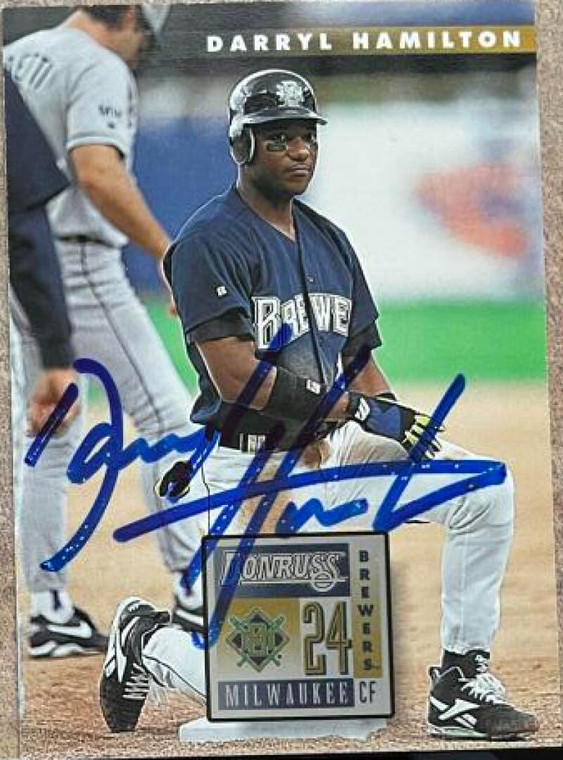 Darryl Hamilton Autographed 1996 Donruss #527