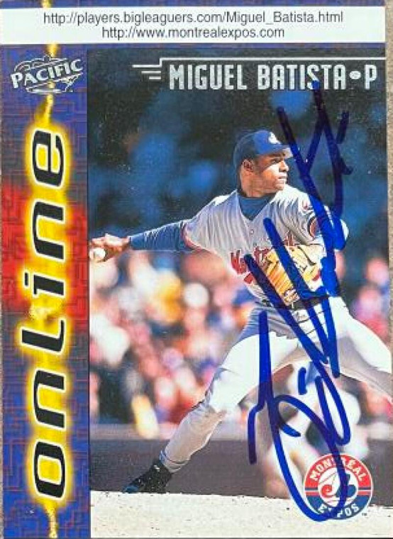 Miguel Batista Autographed 1998 Pacific Online #444