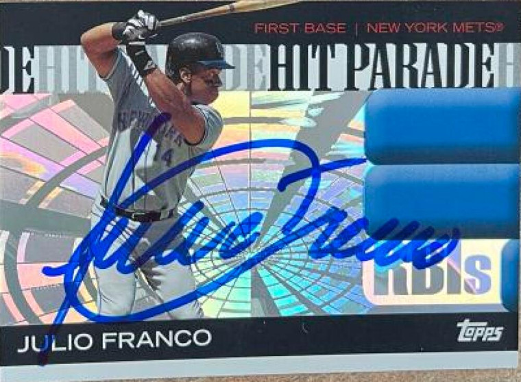 Julio Franco Autographed 2006 Topps Hit Parade #HIT3