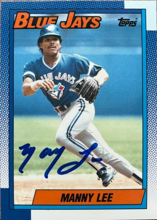 Manny Lee Autographed 1990 Topps Tiffany #113