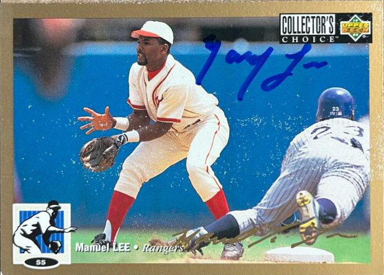 Manny Lee Autographed 1994 Collectors Choice Gold Signature #172