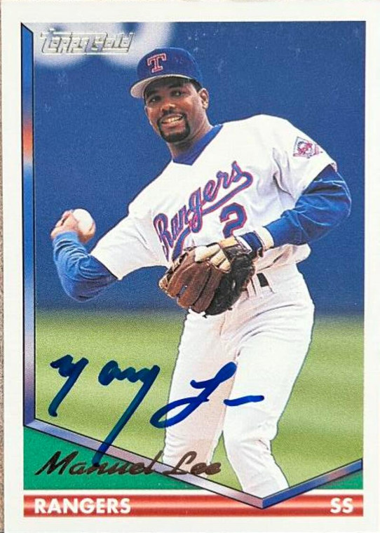 SOLD 121207 Manny Lee Autographed 1994 Topps Gold #51