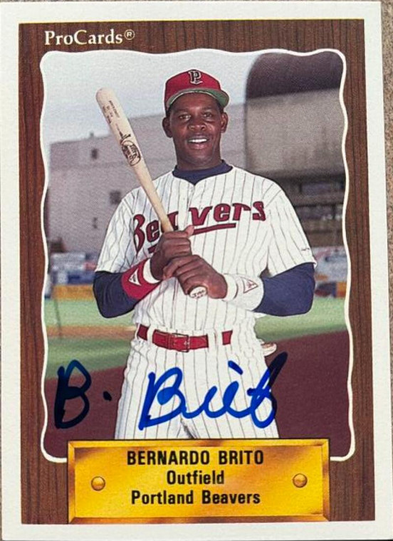 Bernardo Brito Autographed 1990 Pro Cards #190