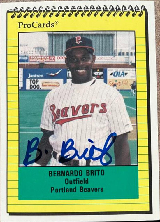 Bernardo Brito Autographed 1991 Pro Cards #1575