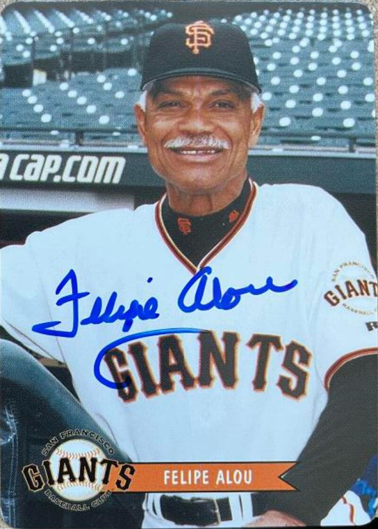 SOLD 121281 Felipe Alou Autographed 2003 Keebler San Francisco Giants #1