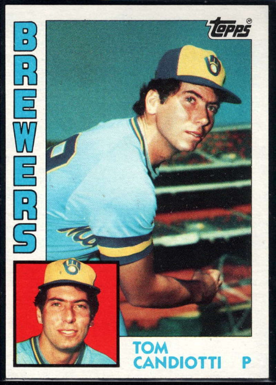 1984 Topps #262 Tom Candiotti VG RC Rookie Milwaukee Brewers 