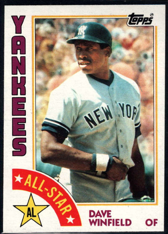 SOLD 20716 1984 Topps #402 Dave Winfield AS VG New York Yankees 