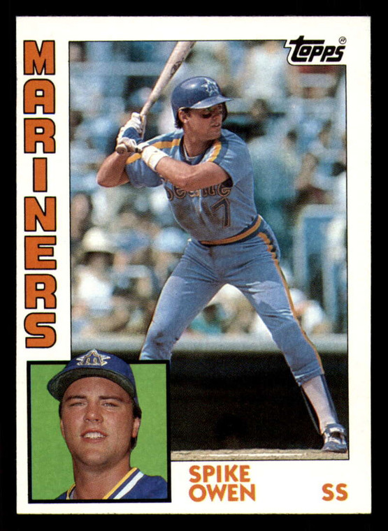 1984 Topps #413 Spike Owen VG RC Rookie Seattle Mariners 