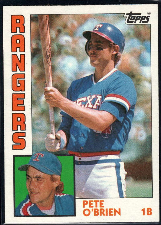 1984 Topps #534 Pete O'Brien VG RC Rookie Texas Rangers 