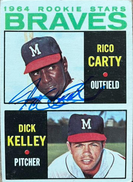 Rico Carty Autographed 1964 Topps #476 Rookie Card 