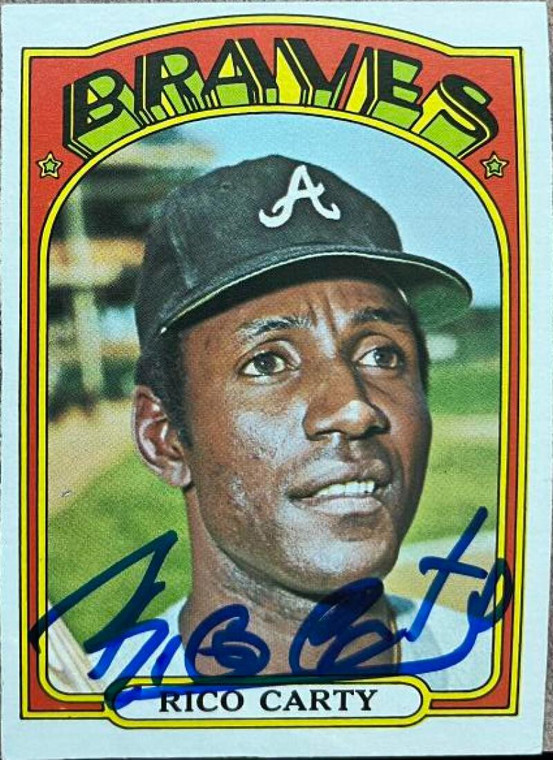 Rico Carty Autographed 1972 Topps #740