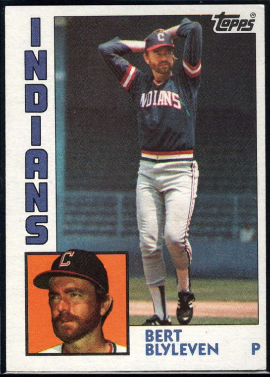 1984 Topps #789 Bert Blyleven VG Cleveland Indians 