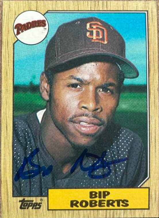 Bip Roberts Autographed 1987 Topps #637