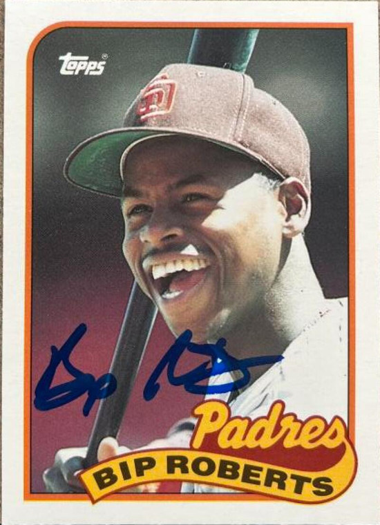Bip Roberts Autographed 1989 Topps Traded #103T