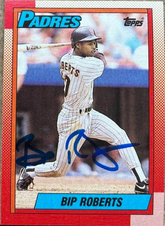 Bip Roberts Autographed 1990 Topps #307