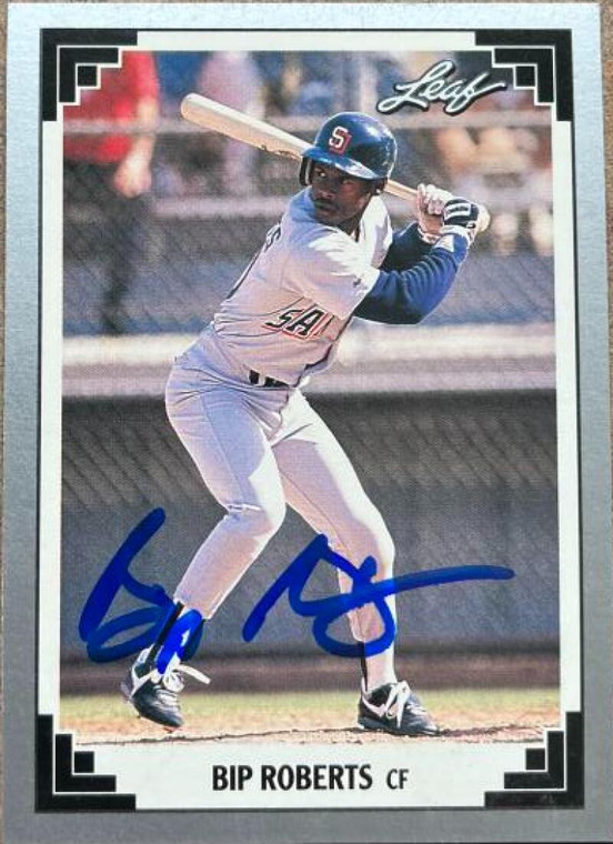 Bip Roberts Autographed 1991 Leaf #478