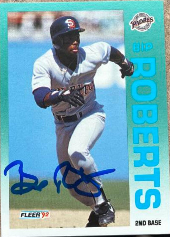 Bip Roberts Autographed 1992 Fleer #618