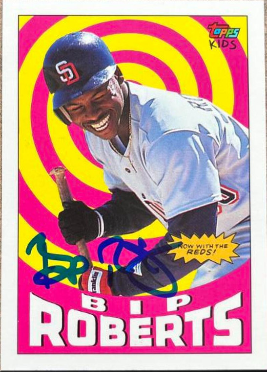Bip Roberts Autographed 1992 Topps Kids #56
