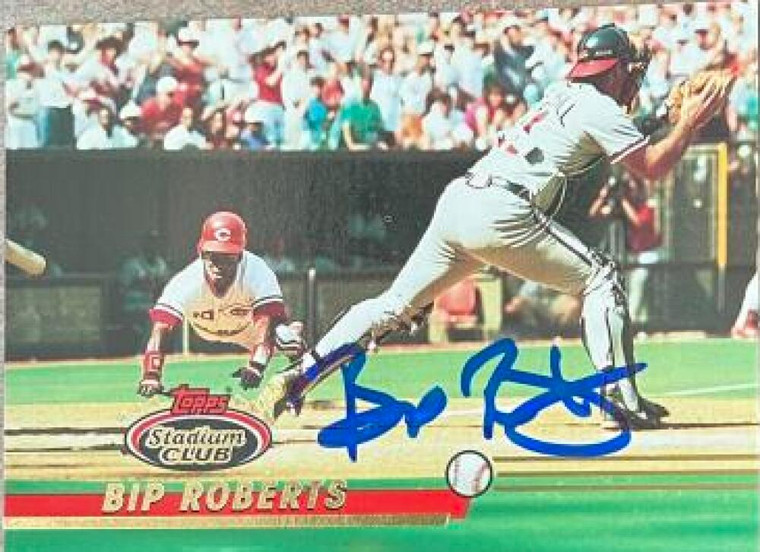 Bip Roberts Autographed 1993 Stadium Club #30