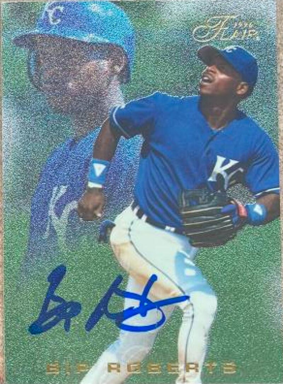 Bip Roberts Autographed 1996 Flair Gold Lettering #94