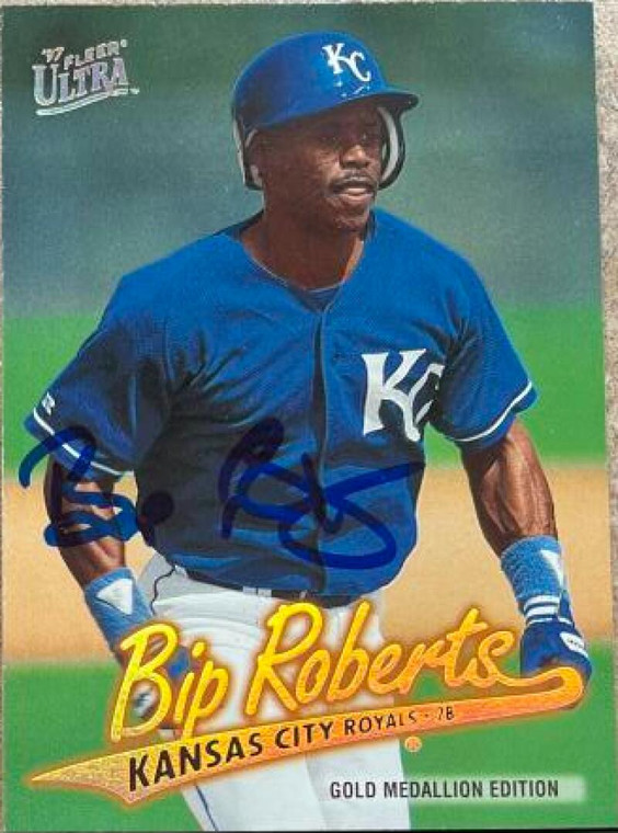 Bip Roberts Autographed 1997 Fleer Ultra Gold Medallion #G70