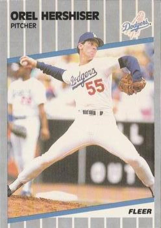 1989 Fleer #62 Orel Hershiser VG Los Angeles Dodgers 