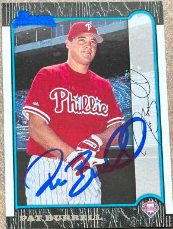 Pat Burrell Autographed 1999 Bowman #175 Rookie Card 