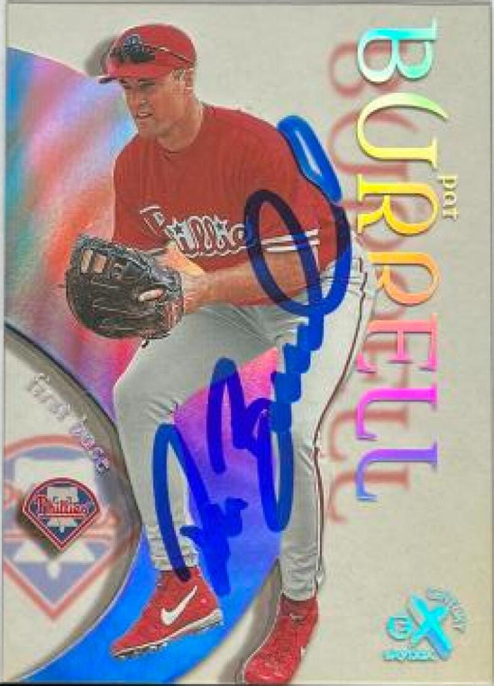 Pat Burrell Autographed 1999 Skybox E-X Century #104 Rookie Card 