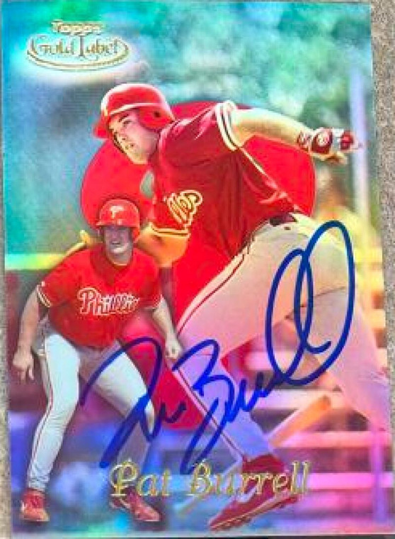 Pat Burrell Autographed 1999 Topps Gold Label Class 2 #36 