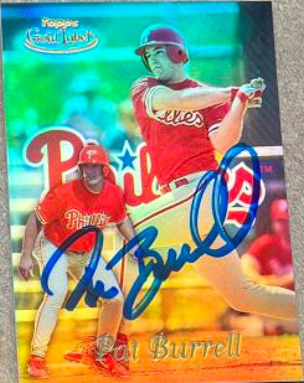 Pat Burrell Autographed 1999 Topps Gold Label Class 3 #36 