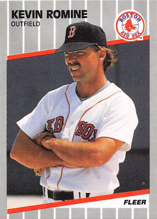 1989 Fleer #98b Kevin Romine COR VG Boston Red Sox 