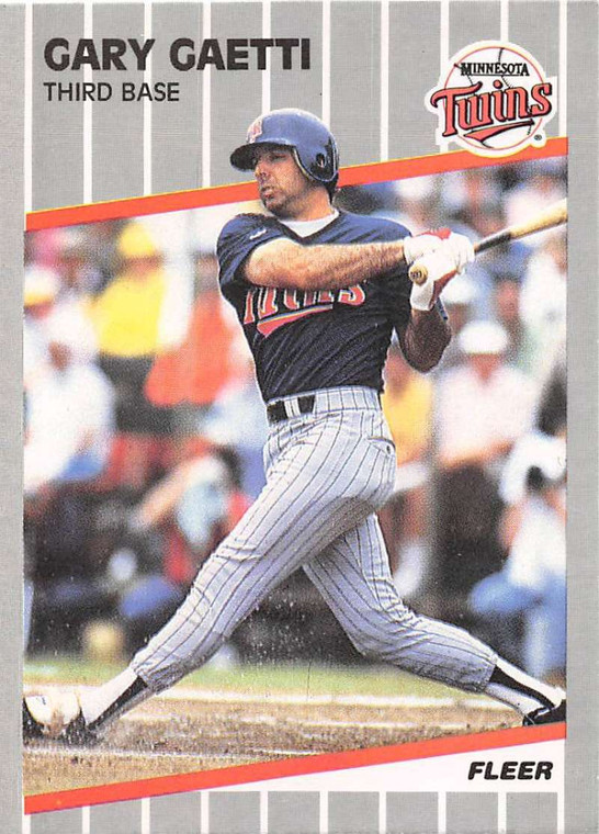 1989 Fleer #110 Gary Gaetti VG Minnesota Twins 