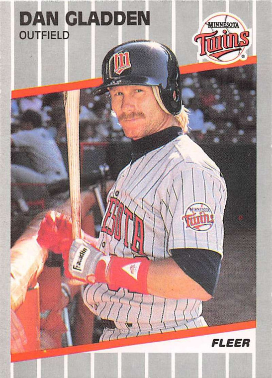 1989 Fleer #112 Dan Gladden VG Minnesota Twins 