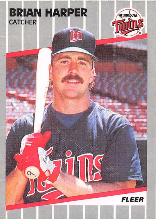 1989 Fleer #114 Brian Harper VG Minnesota Twins 