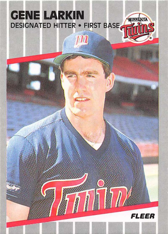 1989 Fleer #117 Gene Larkin VG Minnesota Twins 