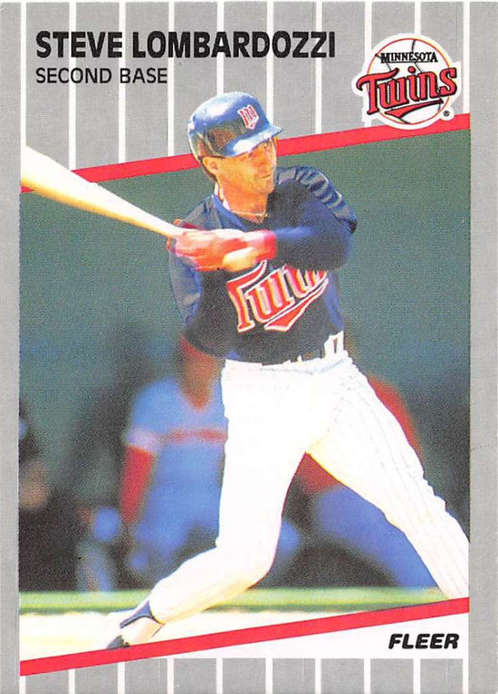 1989 Fleer #120 Steve Lombardozzi VG Minnesota Twins 