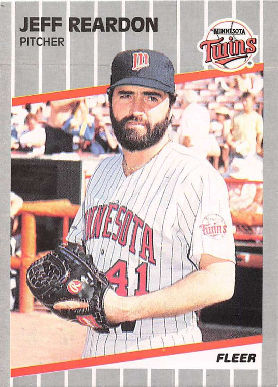 1989 Fleer #125 Jeff Reardon VG Minnesota Twins 