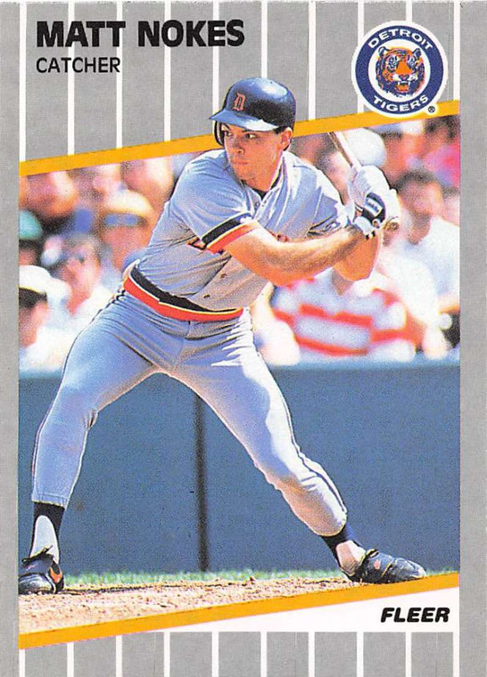 1989 Fleer #140 Matt Nokes VG Detroit Tigers 