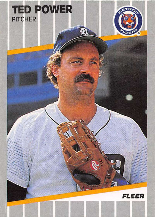 1989 Fleer #142 Ted Power VG Detroit Tigers 