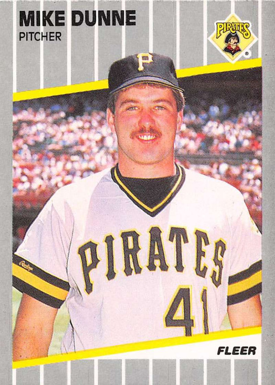 1989 Fleer #207 Mike Dunne VG Pittsburgh Pirates 
