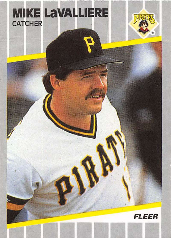 1989 Fleer #213 Mike LaValliere VG Pittsburgh Pirates 