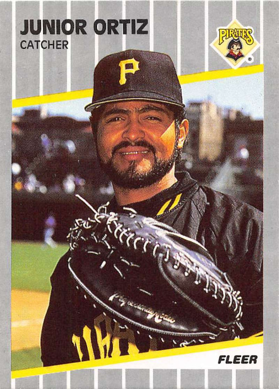 1989 Fleer #215 Junior Ortiz VG Pittsburgh Pirates 